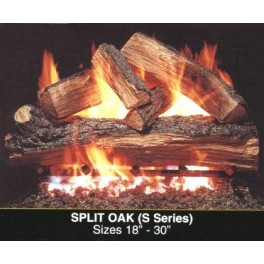 Split Oak 18" Manual -Leños de gas Ventilados 
